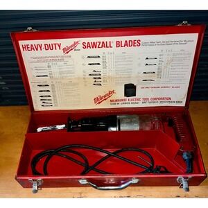 Vintage Milwaukee Heavy-Duty Sawzall‎ Reciprocating Saw 6507 With Case